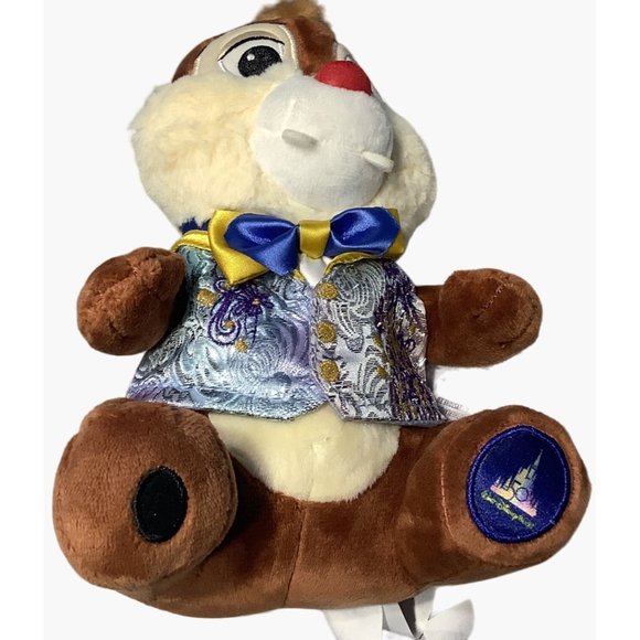 Walt Disney World 50th Anniversary Chip N Dale Plush Stuffed Animal Dale Only - Picture 6 of 6